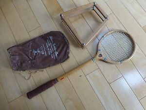 Vintage Badminton Squash Racket raquet Lakewood Moody The Main Line w wood Press