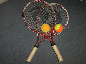 LOT OF TWO GAMMA RACQUETS AND BALLS **FREE SHIPPING**