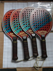 matched 4x PLATFORM TENNIS PADDLE racquet lot / all Marcraft Bantam racquets
