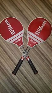Pair of Wilson T3000 Tennis Racquet Racket in great condition with covers