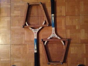 Two Vintage Used Wooden Wilson Mary Hardwick Tennis Rackets