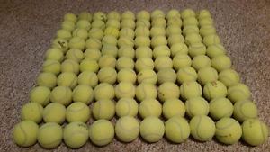 100 Used Indoor Tennis Balls (Very Clean)