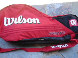 EUC WILSON TOUR  Three Compartment 9 Tennis Racquet Backpack Bag