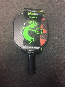 NEW XL CARBON PICKLEBALL PADDLE RED ADDED TOUCH SUPER LIGHT Composite J297