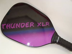 SUPER SOLID PICKLEBALL PADDLE THUNDER XLR NO DEAD SPOTS HITS WELL ON EDGE