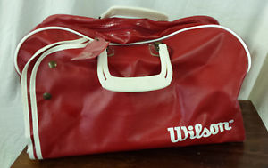 RARE Vintage WILSON Tennis Gym Tote Bag T6920 Red White Stripes