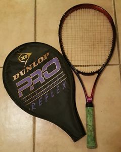 Dunlop Pro Oversize wide body graphite  Reflex Tennis Racquet Aluminum with cov