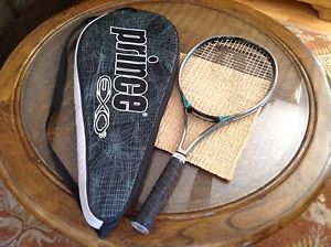 PRINCE  4 3/8 GRAPHITE SPORT TENNIS RACQUET WITH PRINCE EXO COVER   NEW OVERGRIP