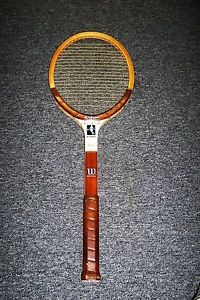 1980's Wood Tennis Racket CHRIS EVERT LOYD RETRO Autographed WILSON Endorsed
