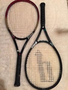 Prince Synergy Tour / Stick Lot Of 2 Tennis Racquet EXC CONDITION Longbody