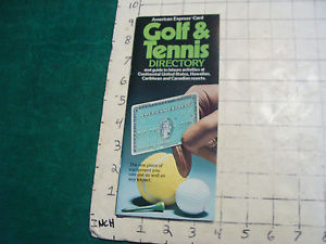 Vintage clean brochure: 1975--GOLF & TENNIS Directory; 29 pages