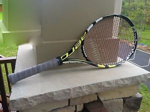 Babolat Aero Pro Drive GT Tennis Racquet Blk/Yel Grip Size #0 (4 0/8)