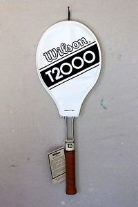 Original Vintage Wilson T2000 Jimmy Connors Tennis Racquet NWT Cover