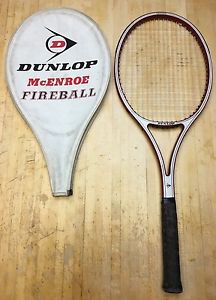 Dunlop McEnroe Fireball Tennis Racquet 4 1/4 (WITH Case)