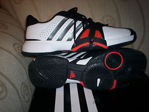 Adidas Mens Barricade Team 2 Size 13 NIB White/Iron/Black G45562 Tennis Shoe