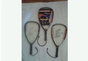 2 Racquetball Racquets E-Force Invasion X 170 and 1 E-Force Heatseeker 2.0
