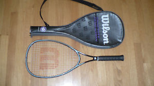 Wilson Graphite Dimension Tennis Racket with case  - New Pro Sensation Grip Wrap
