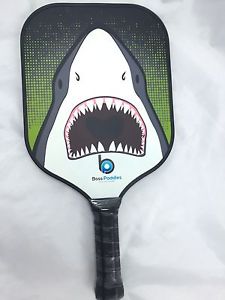 Boss Paddles Shark Pickleball Paddle. Aluminum Core/Carbon Fiber Surface 8 Oz