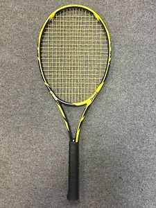 Prince Tour 98 4 3/8 STRUNG (Tennis Racket Racquet Midsize Black Yellow 300g)