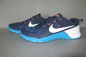 MEN'S NIKE METCON 1 AMP PX CROSSFIT SHOES Blue/White/Navy 704688-404 SIZE 11