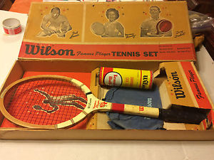 Vintage Wilson Jack Kramer Famous Player Series Tennis Racket SET In Org Box NOS