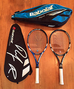 2 Babolat Pure Drive Racquets - Grip 4-1/2