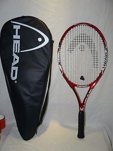 Head Pct Pro Elite Titanium Red & Black Strung Tennis Racquet 4 3/8