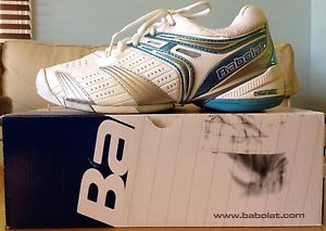 Size 8.5 Women's BABOLAT V-Pro Lady Tennis Shoes - Worn Once