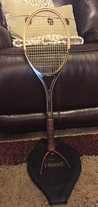Vintage AMF Wooden Head Vilas Tennis Racquet With Cover - 4 1/2