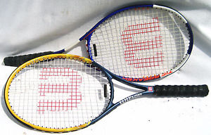 Two Wilson Tennis Racquets - A Titanium Tie Breaker- A Titanium Graphite US Open