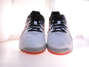 ASICS GEL-Resolution 5 GS Tennis Shoe Big Kid) White/Fiery Red/Black Size 7