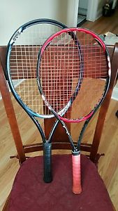 2 Prince tennis racquets EXO3 and Hornet