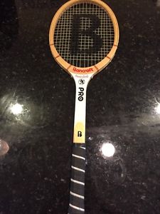 Monte Carlo Pro Bamboo Wood Tennis Racquet 4 5/8