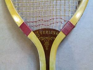 Antique Sterling wood Tennis Racquet