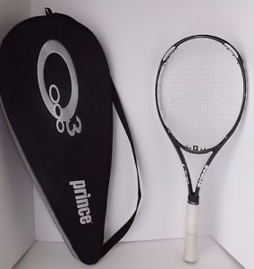 Prince O3 White Oversize tennis racquet 100" head size 27 legnth grip # 4 Cover