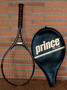 Prince Pro Series 110 Tennis Racket 4-3/4, #3 with Zip Vinyl cover.
