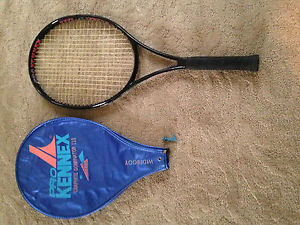 Pro Kennex Tennis Racquet Graphite Dominator 110 widebody neon blue black 80's