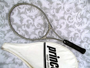 PRINCE  PURSUIT OVERSIZE Tennis Racket Silver Color w/ Original Cover No Strings