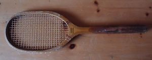 Antique Wood A J Reach Tennis Racquet Women's National Wooden