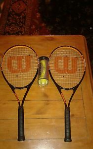 WILSON -- V-MATRIX TITANIUM XL TENNIS RACKET WITH STOP SHOCK SLEEVES 4 1/2" GRIP