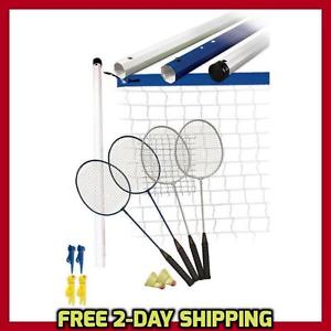 Franklin Sports Recreational Badminton Set Racket Shuttlecock and Net