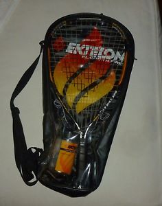 Ektelon Play With Fire Avenger Racquetball Racquet Carrier, Glasses, Ball   #651