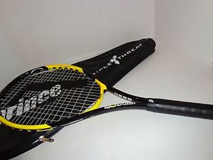 PRINCE AIR O Smash TENNIS RACKET w/CASE - OVERSIZE - 4 3/8" GRIP EUC Racquet