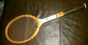 Vintage Wilson wooden The Jack Kramer autograph Tennis Racquet Racket