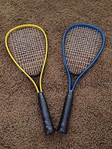 NEW 2 Sharper Image SPEEDMINTON Rackets Racquet Badminton SPEED BIRD SPEEDBIRD