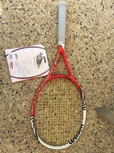 WILSON PRO SIX.ONE NINETY FIVE 95 4 1/4 TENNIS RACKET PRO STRUNG WOW LQQK!