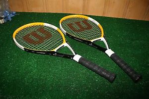 Pair Wilson NCode NFocus N Focus 4 1/2" Tennis Racquet 110"