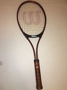 Vintage Wilson Ace Metal Tennis Racquet 4-1/2" Grip Mid Size