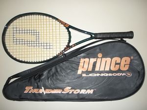PRINCE LONGBODY THUNDERSTORM OS 120  TENNIS RACQUET 28" 4 3/8 (NEW STRINGS)