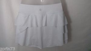 Kyodan ruffle skirt with shorts tennis,running color WHITE  soft lace  XS,  M